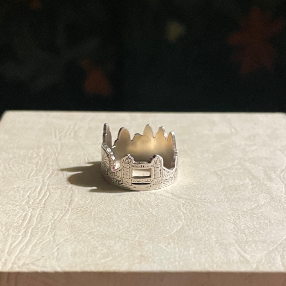 925 Sterling Silver Ring - London Skyline - Size US 6.5 - Picture 2 of 6
